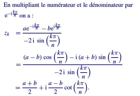 solution Racines n-ème d'un nombre complexe (image2)