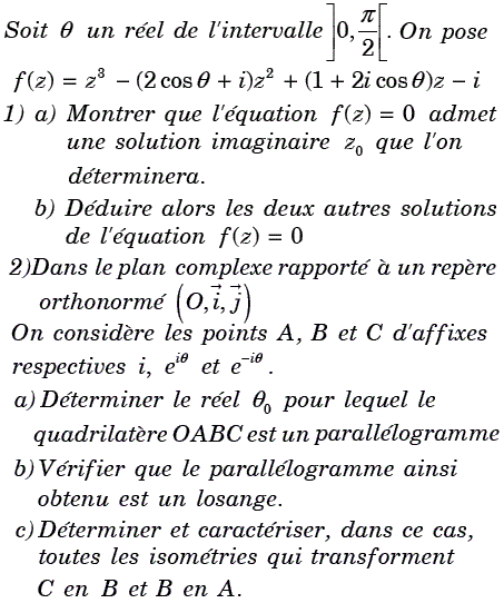 exercice Devoir de synthèse n°1 4M 2009-2010 Lycée de SBEIT (image1)