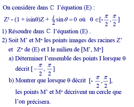 exercice Equation et recherche d'ensemble de points (image1)