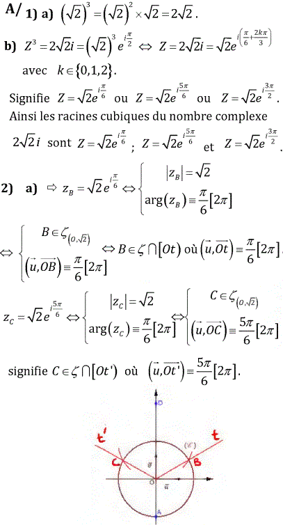 solution Bac Tunisien 4ème Sc. Expérimentales session de controle 2017  (image1)