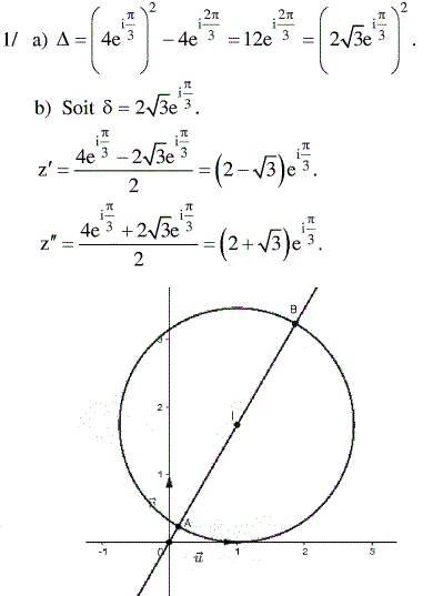 solution Bac Tunisien 4ème Sc. Expérimentales session de controle 2015 (image1)