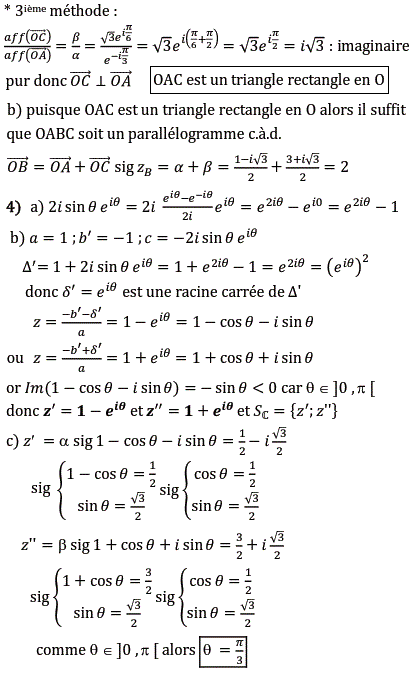solution Equation du second degré et configuration (image2)