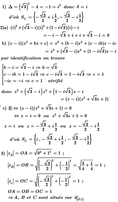 solution Résolution d'une équation du troisième degré (image1)