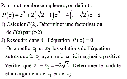 exercice Equation de degré 3 (image1)