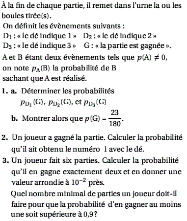 exercice Variable aléatoire - Amerique du Nord 2005 (image3)