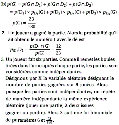 solution Variable aléatoire - Amerique du Nord 2005 (image2)