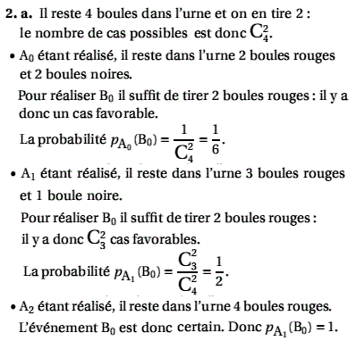 solution Probabilité conditionnelle - Amerique de sud novem (image2)