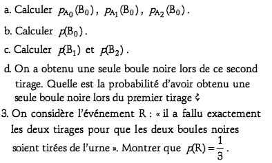 exercice Probabilité conditionnelle - Amerique de sud novem (image2)