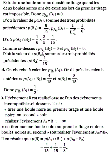 solution Probabilité conditionnelle - Amerique de sud novem (image4)