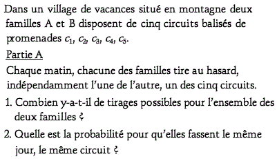 exercice Probabilité uniforme et conditionnelle - Libab jui (image1)