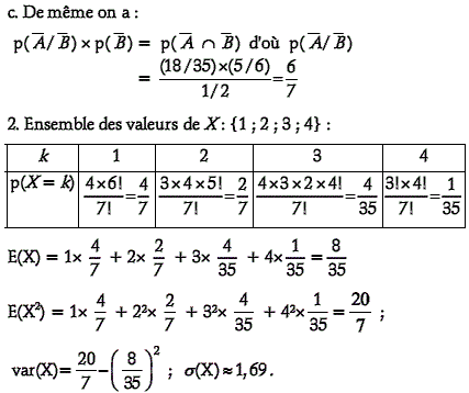 solution Probabilité conditionnelle - tirage de jetons (image2)