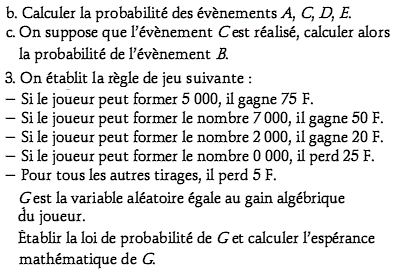 exercice Probabilité uniforme et variable aléatoire - Polyn (image3)