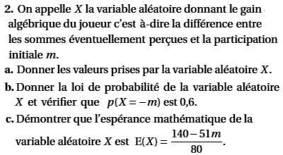 exercice Probabilité conditionnelle, variable aléatoire - A (image3)