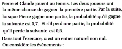 exercice Probabilité conditionnelle - Asie juin 2006 (image1)