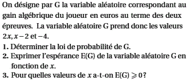 exercice Variable aléatoire - Liban Juin 2008 (image3)