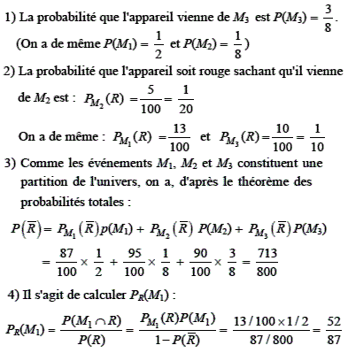 solution Probabilité conditionnelle - un grossiste en appar (image2)