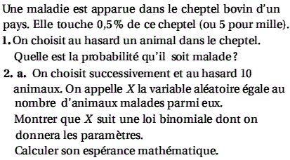 exercice Probabilité conditionnelle - Nouvelle calédinie no (image1)