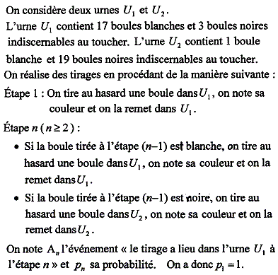 exercice Probabilité conditionnelle - Liban Juin 2007 TS (image1)