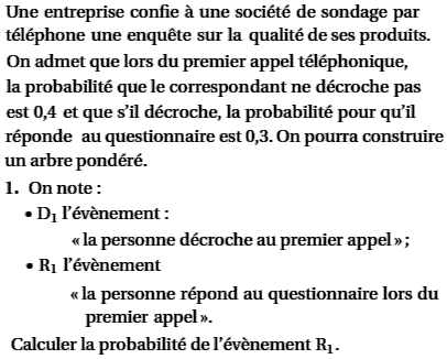 exercice probabilité conditionnelle - Centres étrangers jui (image1)