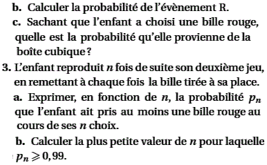 exercice Proba conditionnelle et loi binomiale - France Jui (image3)