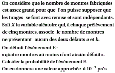 exercice Probabilité conditionnelle - Polynesie Juin 2005 (image3)