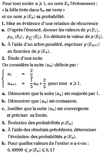 exercice Probabilité  conditionnelle - Asie juin 2008 TS (image2)