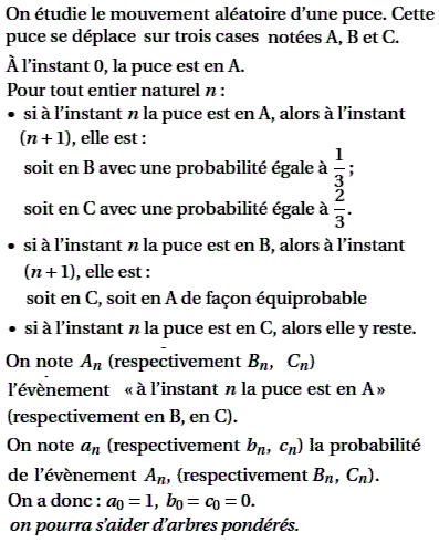 exercice Probabilité et suite - Polynésie septembre 2005 TS (image1)