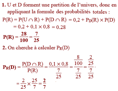 solution Probabilité conditionnelle - Amérique du nord S Ju (image2)