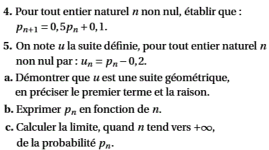 exercice probabilité conditionnelle - Bac S Asie juin 2 (image3)