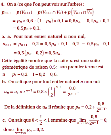 solution probabilité conditionnelle - Bac S Asie juin 2 (image2)