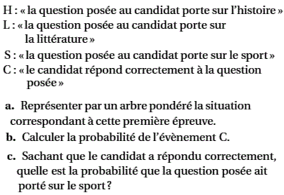 exercice Bac S La Réunion juin 2011 - jeu télévisé (image3)