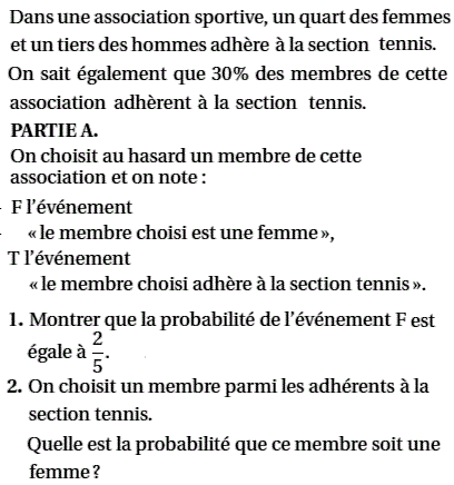 exercice  Variable aléatoire - Baccalauréat S Amérique du N (image1)