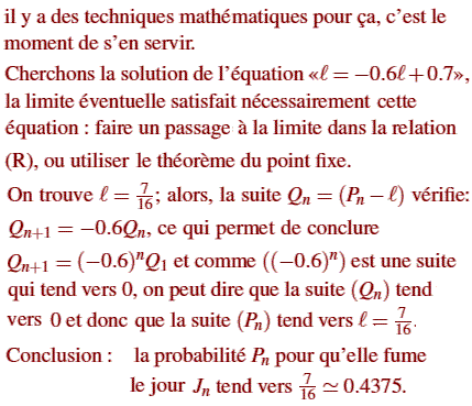 solution Probabilité conditionnelle - Problème du fumeur (image2)