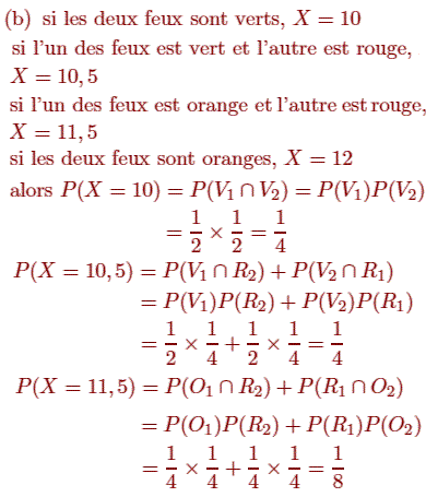 solution Variable aléatoire - Livreur de pizzas (image2)