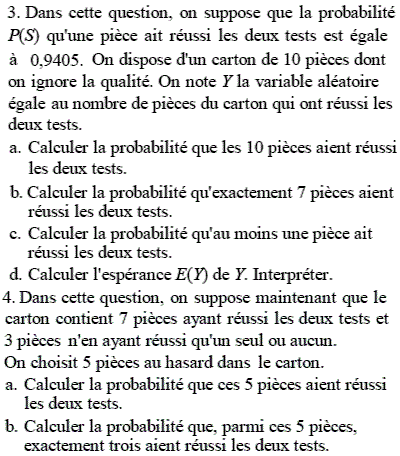 exercice Variable aléatoire et probabilité conditionnelle (image3)