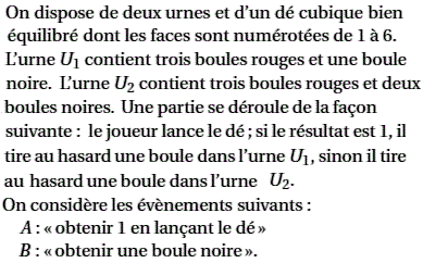 exercice Probabilité conditionnelle - Nouvelle Calédonie ma (image1)