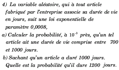 exercice Probabilité conditionnelle, loi binomiale et loi e (image4)