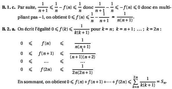 solution Problème log, suite et integrale (image2)
