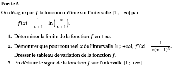 exercice Baccalauréat S France Métropole juin 2012 (extrait (image1)