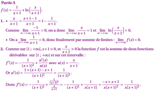 solution Baccalauréat S France Métropole juin 2012 (extrait (image1)