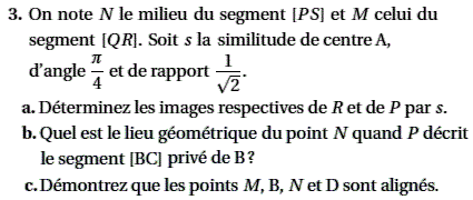 exercice Antilles S Juin 2004 - Similitude directe (image2)