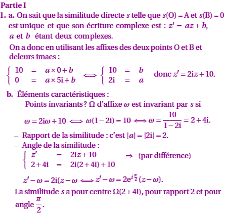 solution Asie juin 2007 TS - similitude directe (image1)