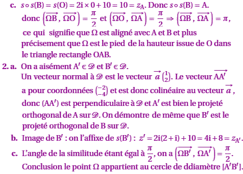 solution Asie juin 2007 TS - similitude directe (image2)