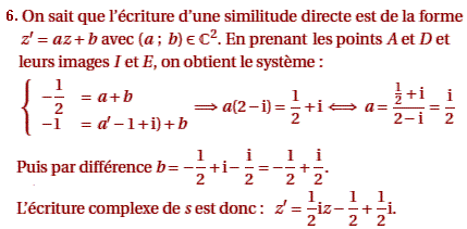 solution Antilles juin 2006 - Similitude directe (image4)