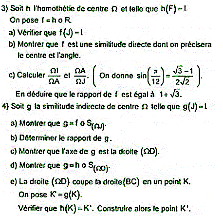 exercice Bac Tunisien 4ème math session principale 2017 (image2)