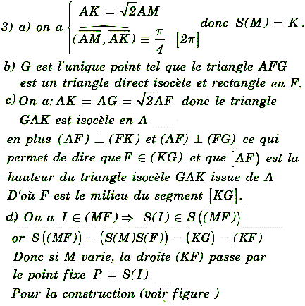 solution Bac Tunisien 4ème math session principale 2010 (Similitudes) (image2)