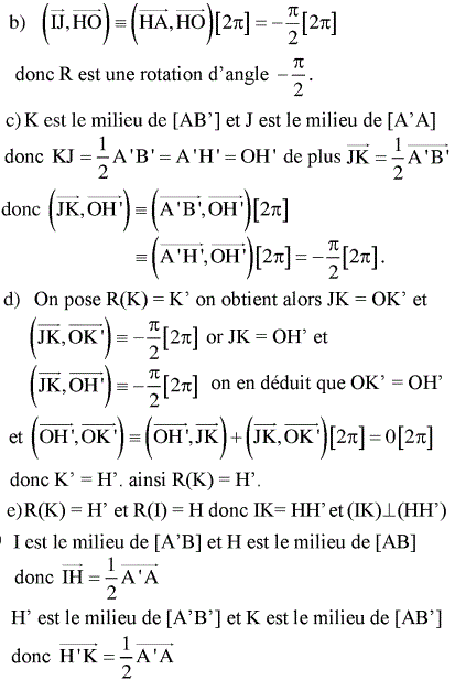 solution Bac Tunisien 4ème math session de controle 2011 (Similitudes) (image2)