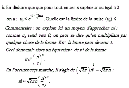 exercice Formule de stirling (image3)