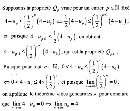 solution recurrence, sens de variation et convergence (image5)