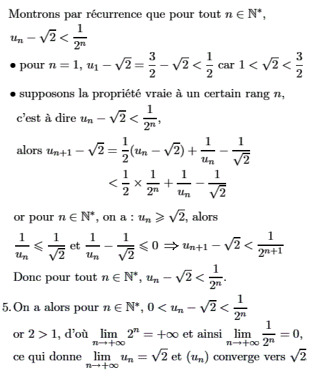 solution Convergence d'une suite (image4)